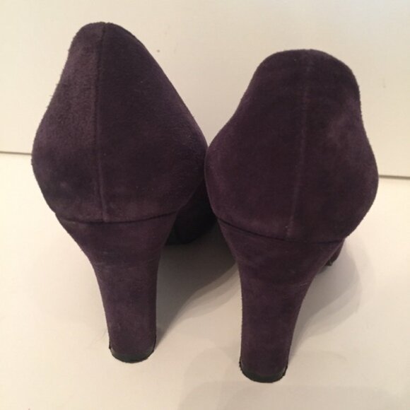 JEFFREY CAMPBELL SHOES HEELS PUMPS PURPLE SUEDE LEATHER - Picture 6 of 11